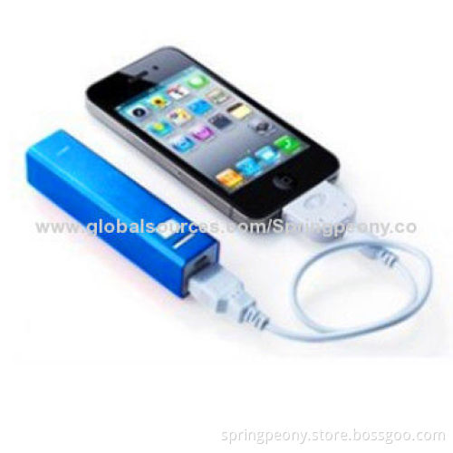 Travel 2,200mAh Mobile Power Bank with 5V DC/0.6A Input